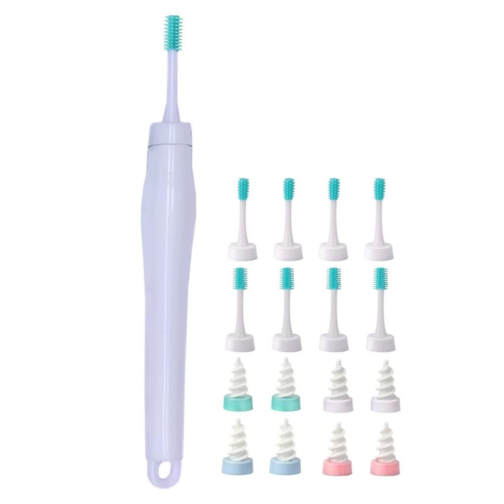 16pcs Ear Wax Remover Tool Reusable Spiral Ear Wax Remover Silicone Ear Cleaner for Adults Kids -White V1263-JX-7409-2