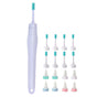 16pcs Ear Wax Remover Tool Reusable Spiral Ear Wax Remover Silicone Ear Cleaner for Adults Kids -White V1263-JX-7409-2