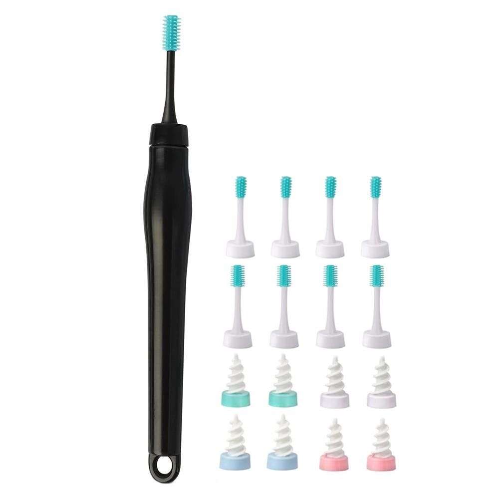 16pcs Ear Wax Remover Tool Reusable Spiral Ear Wax Remover Silicone Ear Cleaner for Adults Kids -White V1263-JX-7409-2
