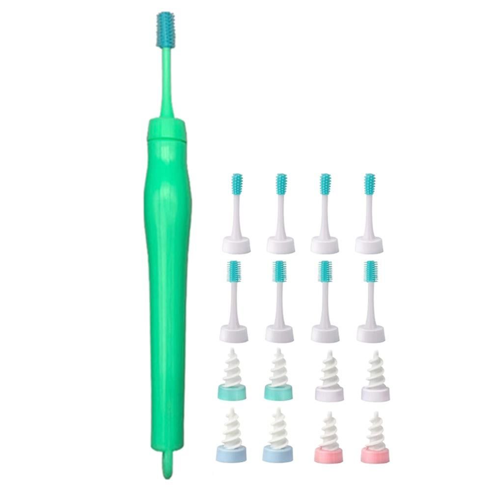 16pcs Ear Wax Remover Tool Reusable Spiral Ear Wax Remover Silicone Ear Cleaner for Adults Kids -White V1263-JX-7409-2