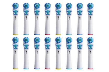 16 Piece Best Double Clean Replacement Brush Heads Compatible With Oral-B V1263-JX-7410