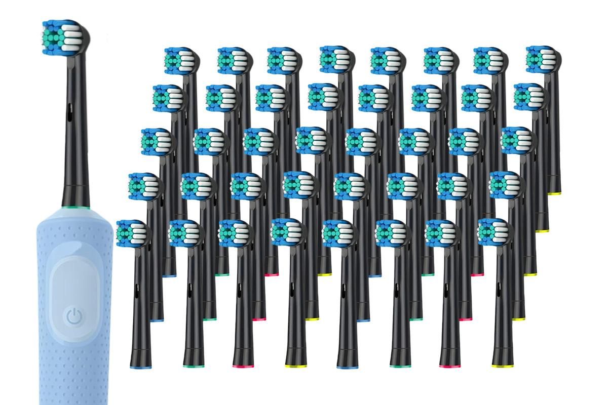 20 Pack Replacement Heads Compatible With Oral B Soft Electric Toothbrush Heads V1263-JX-7411