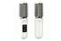 2 in 1 Cordless Hair Straightener Brush Curling Iron with LCD Display-White V1263-JX-7413-1