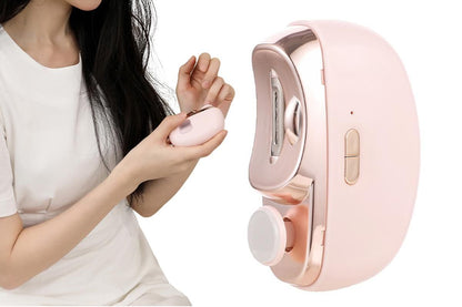 2-in-1 Electric Nail Clipper with Polishing Function-Pink V1263-JX-7415