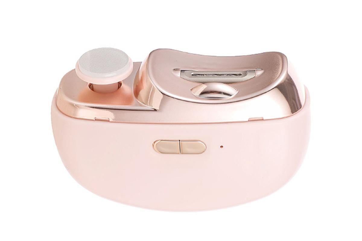 2-in-1 Electric Nail Clipper with Polishing Function-Pink V1263-JX-7415