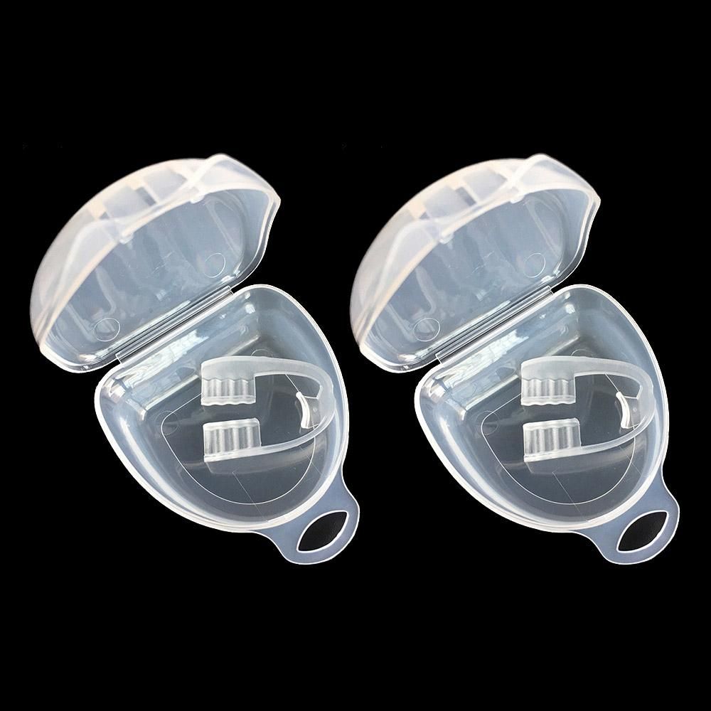2pcs Anti Snore Mouth Guard Sleep Mouthguard Teeth Grinding Guard Dental Clenching Protector V1263-JX-7417