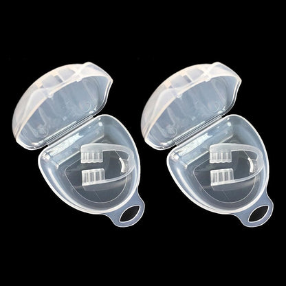 2pcs Anti Snore Mouth Guard Sleep Mouthguard Teeth Grinding Guard Dental Clenching Protector V1263-JX-7417