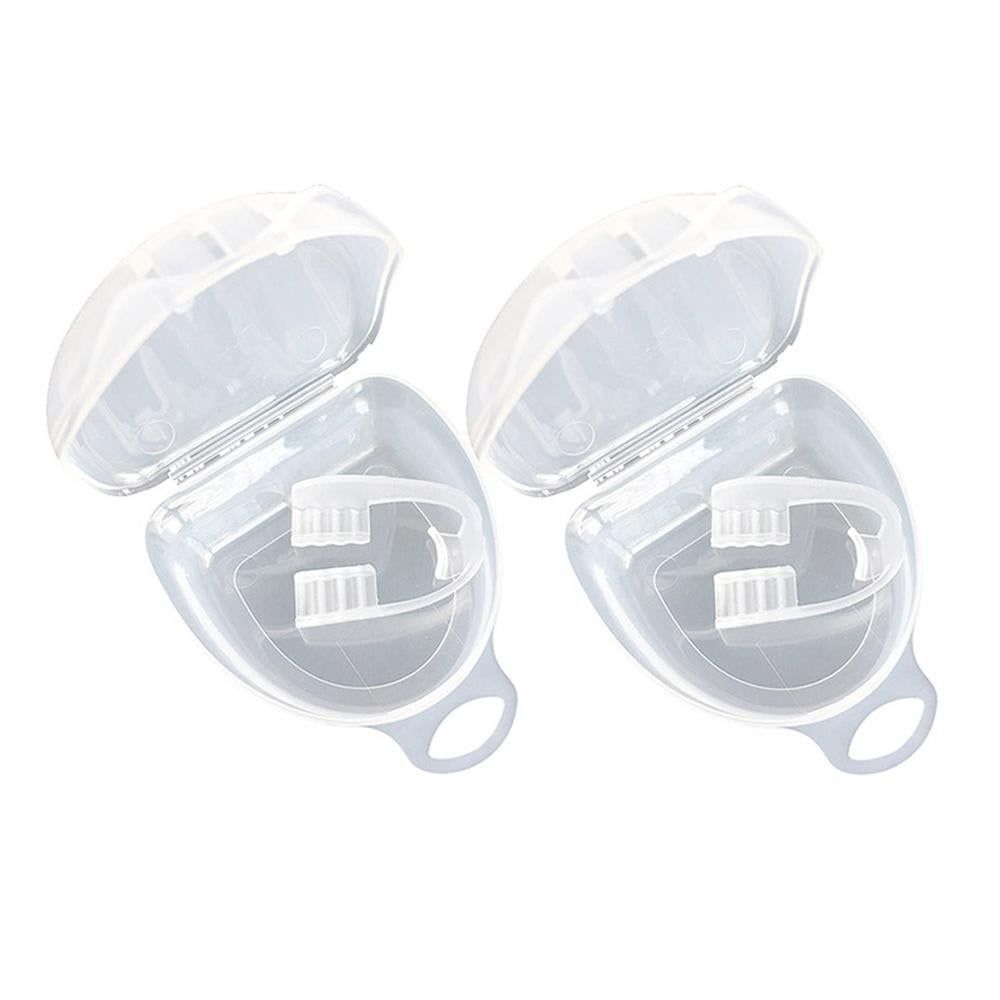 2pcs Anti Snore Mouth Guard Sleep Mouthguard Teeth Grinding Guard Dental Clenching Protector V1263-JX-7417
