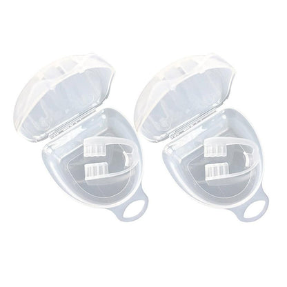 2pcs Anti Snore Mouth Guard Sleep Mouthguard Teeth Grinding Guard Dental Clenching Protector V1263-JX-7417