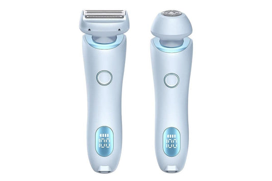 2Pcs Dusk Glide Pro 3.0 Dusk Razor For Women Electric Waterproof Shaver Duskofficial Razor-Blue V1263-JX-7419