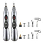 2pcs Electronic Acupuncture Pen Relief Pain Electric Massager Tools for Body Head Neck V1263-JX-7421