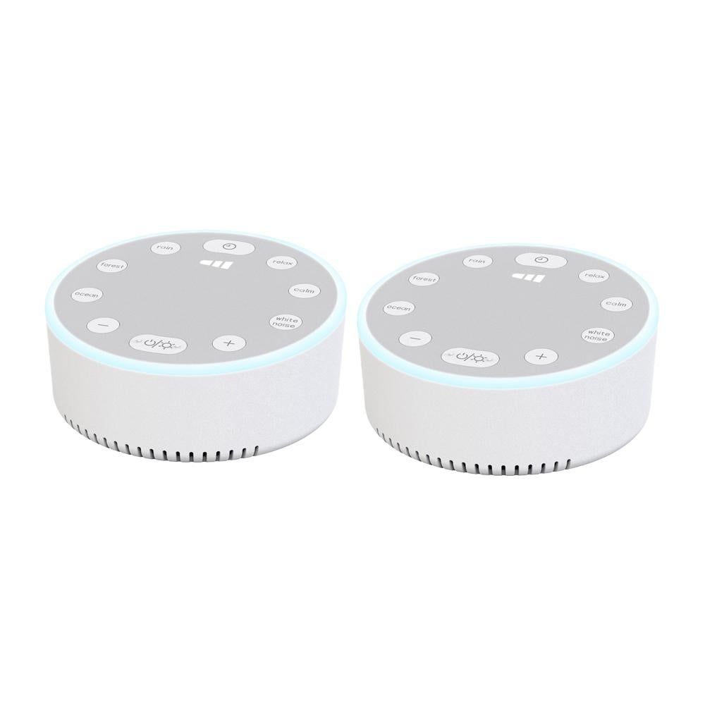 2pcs Sound Machine White Noise Sleeping Machine Soothing Sound Night Light V1263-JX-7427