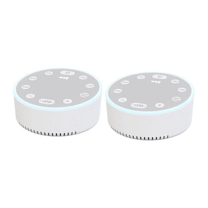 2pcs Sound Machine White Noise Sleeping Machine Soothing Sound Night Light V1263-JX-7427