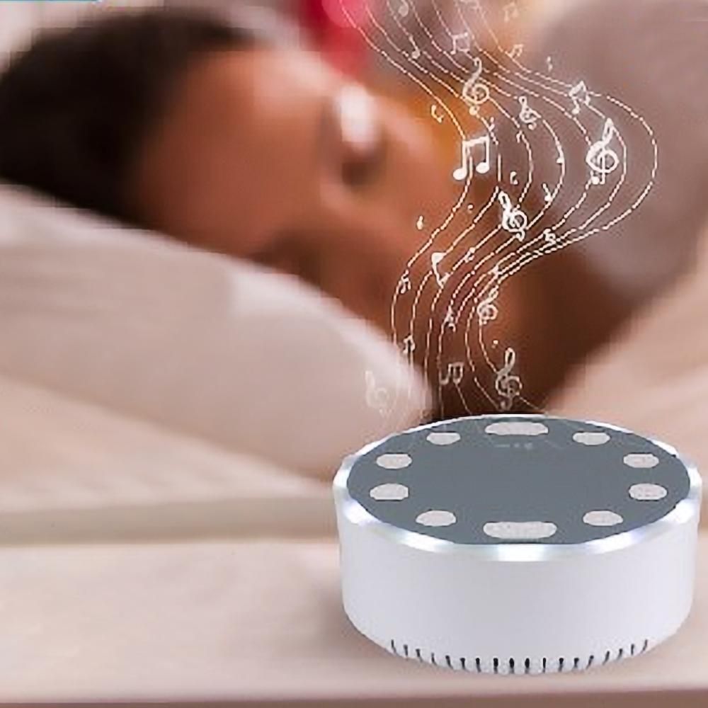 2pcs Sound Machine White Noise Sleeping Machine Soothing Sound Night Light V1263-JX-7427