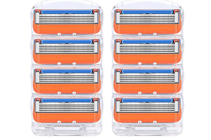 2 Sets of 4 Pcs Replacement 5 Blades Razor Blades for Men Razor Refills for Gillette V1263-JX-7430