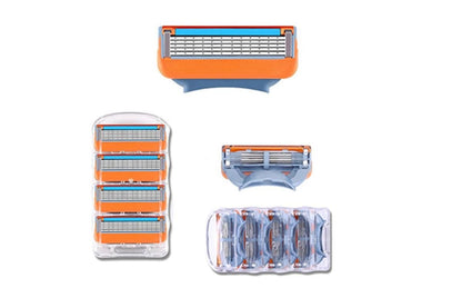 2 Sets of 4 Pcs Replacement 5 Blades Razor Blades for Men Razor Refills for Gillette V1263-JX-7430