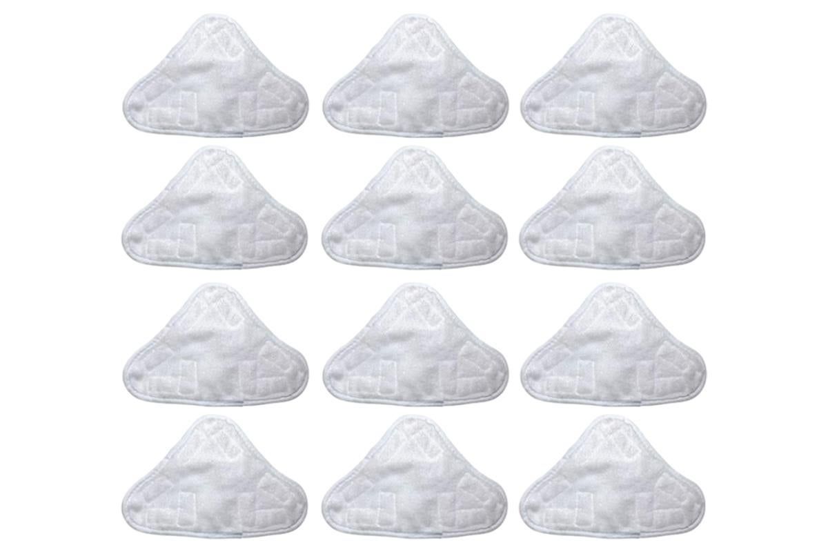 12Pcs Replacement Microfibre Washable Steam Mop Cleaning Pads For H20 X5 Steam Cleaner V1263-JX-7431