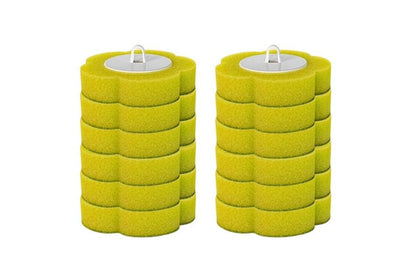 12pcs Toilet Replacement Brush Heads Toilet Bowl Cleaning Kit-Green head V1263-JX-7432-1