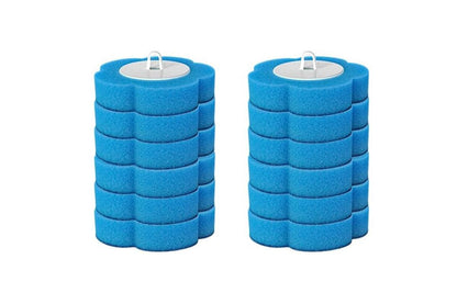 12pcs Toilet Replacement Brush Heads Toilet Bowl Cleaning Kit-Blue head V1263-JX-7432-3