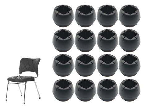 16pcs Chair Leg Floor Protectors Soft Silicone Round Covers with Glide Pads-Round V1263-JX-7435