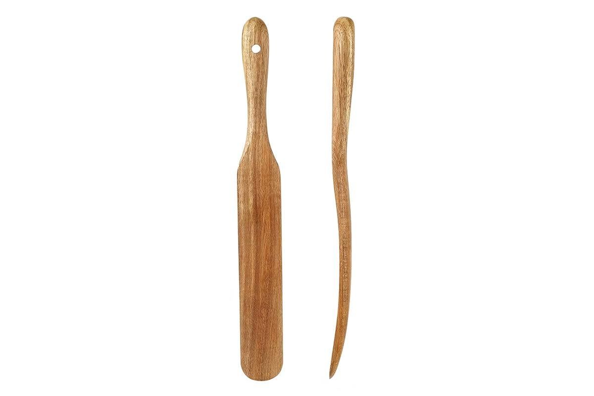 2 Pack Wooden Spatulas for Baking Mixing Sourdough and Cooking V1263-JX-7437