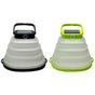 2Pcs Collapsiable Solar Lamp -Black and Green V1263-JX-7438