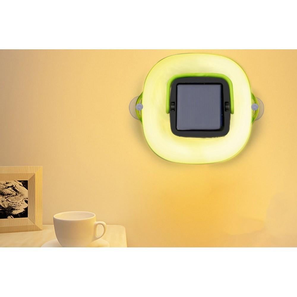 2Pcs Collapsiable Solar Lamp -Black and Green V1263-JX-7438