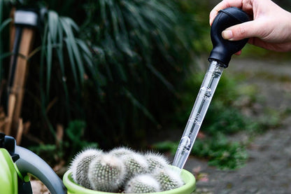2Pcs Flower Pot Tray Water Remover Suction Drainer Tool Clear Scale Rubber Bulb V1263-JX-7441