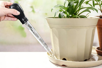 2Pcs Flower Pot Tray Water Remover Suction Drainer Tool Clear Scale Rubber Bulb V1263-JX-7441
