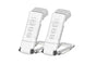 2Pcs USB Rechargeable Book Light Bookmark Lamp with 3 Colors and 5 Brightness-White V1263-JX-7445-2
