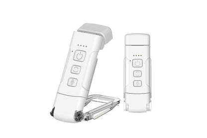 2Pcs USB Rechargeable Book Light Bookmark Lamp with 3 Colors and 5 Brightness-White V1263-JX-7445-2