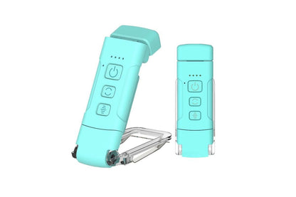 2Pcs USB Rechargeable Book Light Bookmark Lamp with 3 Colors and 5 Brightness-Blue V1263-JX-7445-3