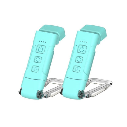 2Pcs USB Rechargeable Book Light Bookmark Lamp with 3 Colors and 5 Brightness-Blue V1263-JX-7445-3