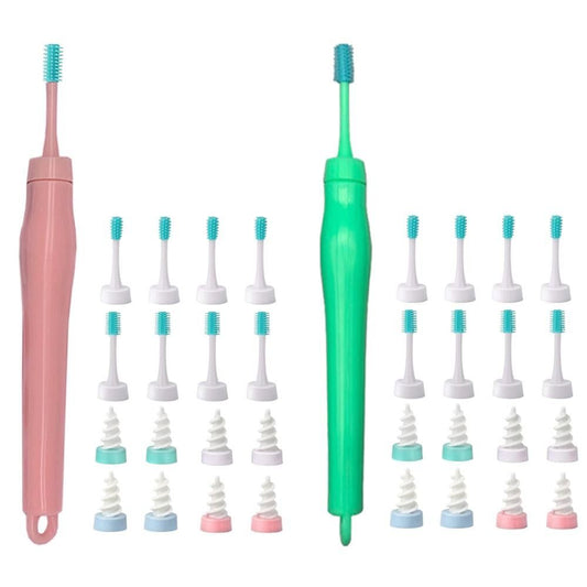 32pcs Ear Wax Remover Tool Reusable Spiral Ear Wax Remover Silicone Ear Cleaner for Adults Kids -Pink and V1263-JX-7447-1
