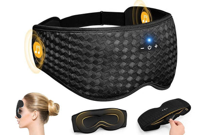 3D Sleep Mask with Bluetooth Headphones Stereo Speakers Blackout Sleeping Mask V1263-JX-7448