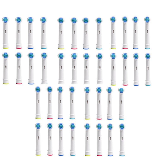 40pcs 3D Whitening Replacement Brush Heads Compatible with Oral-B Toothbrush V1263-JX-7452