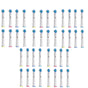 40pcs 3D Whitening Replacement Brush Heads Compatible with Oral-B Toothbrush V1263-JX-7452