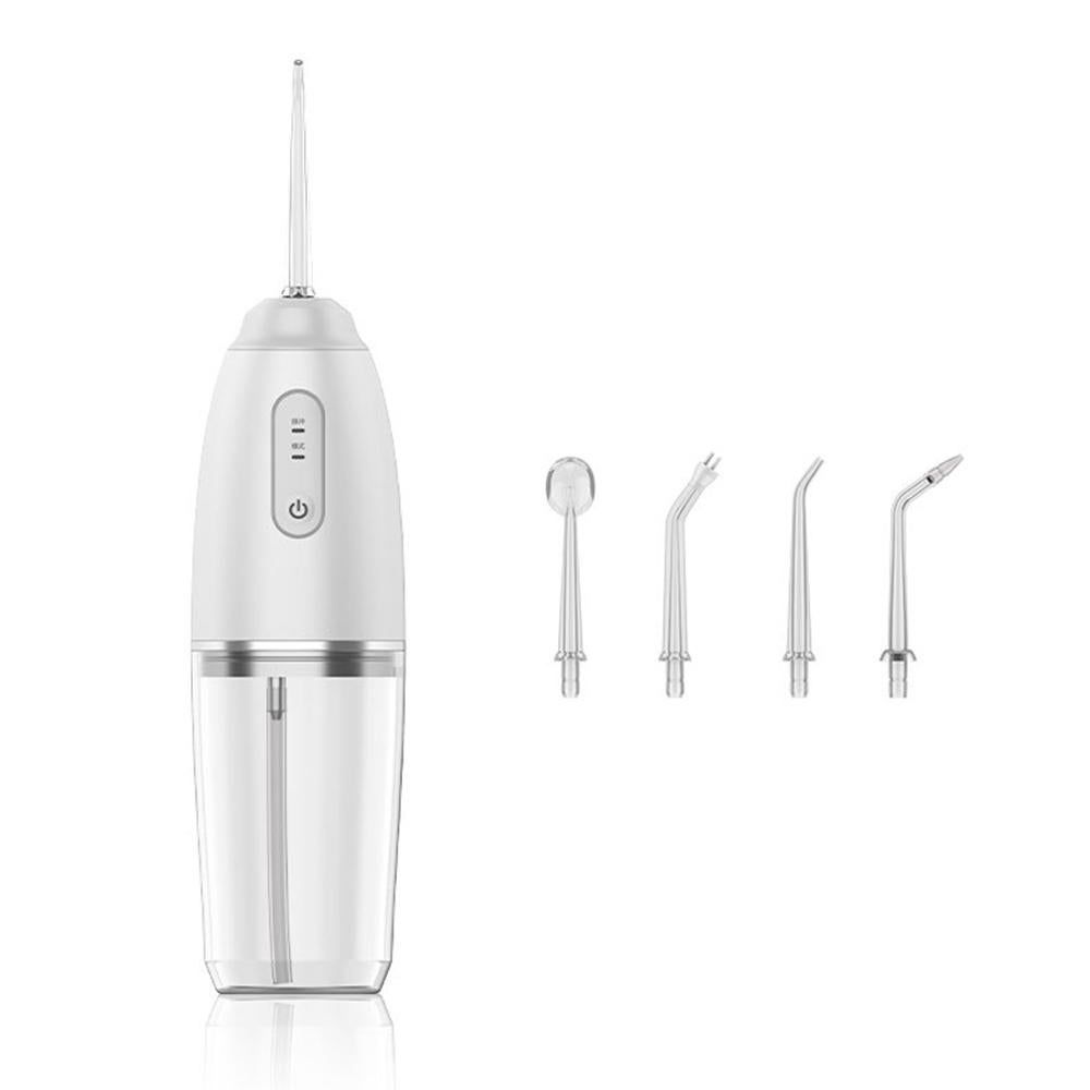4-in-1 Cordless Oral Irrigator Rechargeable Portable Water Flosser -White V1263-JX-7453-2