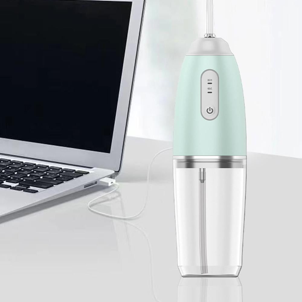 4-in-1 Cordless Oral Irrigator Rechargeable Portable Water Flosser -Green V1263-JX-7453-3