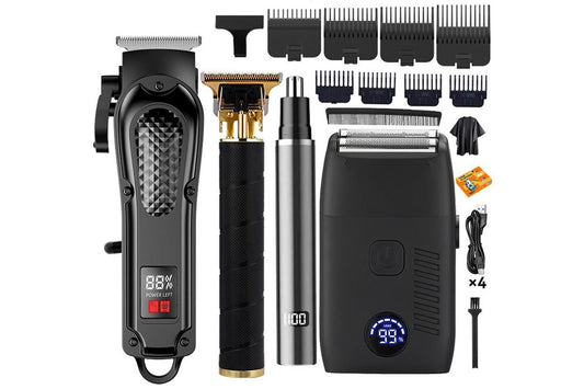 4-in-1 Hair Clipper Set Electric Shaver Razor Hair Cutting Barber Clippers V1263-JX-7454