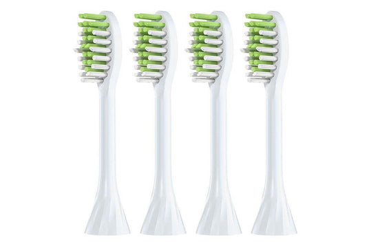 4Pcs Replacement Toothbrush Heads Compatible with Philips Series Soft Bristles -White V1263-JX-7457