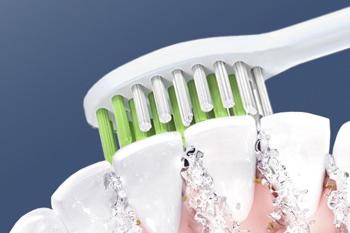 4Pcs Replacement Toothbrush Heads Compatible with Philips Series Soft Bristles -White V1263-JX-7457