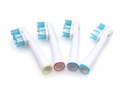 4 Piece Best Double Clean Replacement Brush Heads Compatible With Oral-B V1263-JX-7458