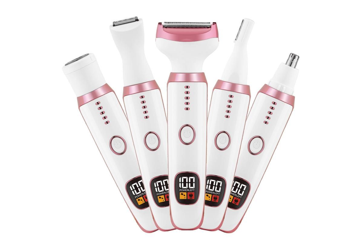 5 In 1 Electric Razor Shavers For Women Bikini Trimmer Face Razors Eyebrow Trimmer V1263-JX-7459