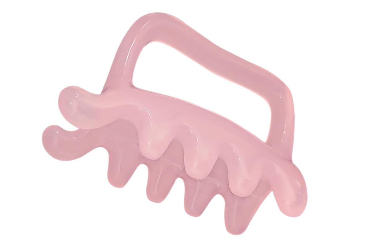 Back Massager Handheld Acupressure Gua Sha Tool for Full Body Muscle Relief -Pink V1263-JX-7467