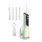 Cordless Water Flosser Teeth Cleaner 300ML Dental Flosser with 4 Jet Tips -Green V1263-JX-7469-3