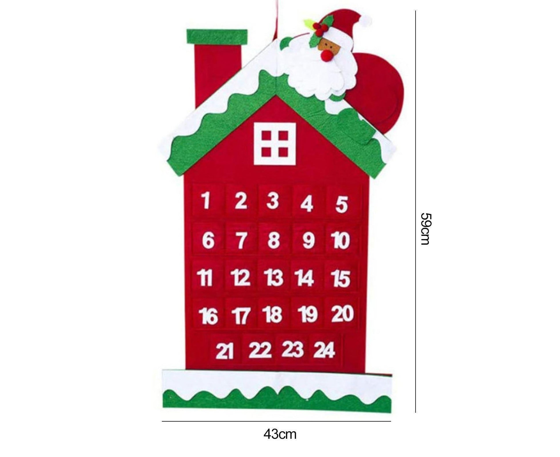 Xmas Tree Wall Calendar Fine Workmanship-B V1263-JX-747