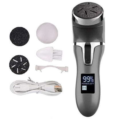 Electric Callus Remover for Feet Water-resistant 2 Speeds Pedicure Kit -Black and 12pcs kit V1263-JX-7472-1