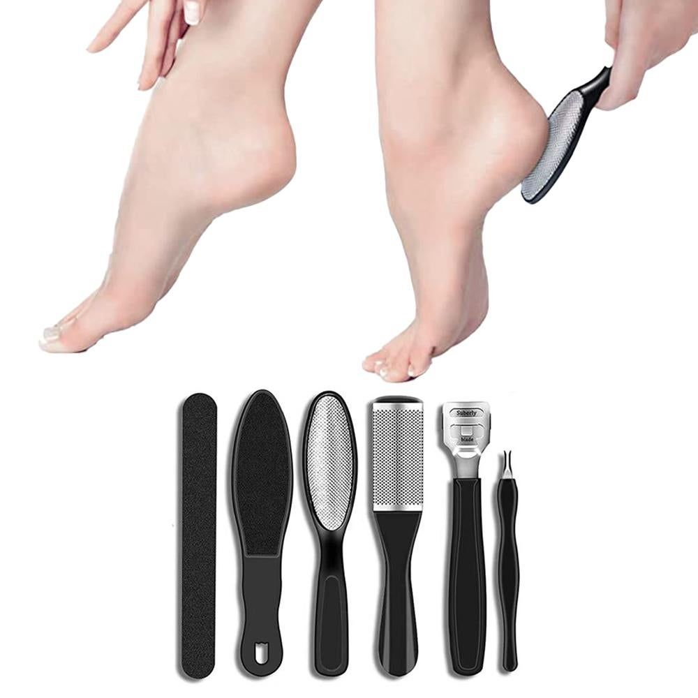 Electric Callus Remover for Feet Water-resistant 2 Speeds Pedicure Kit -Black and 12pcs kit V1263-JX-7472-1