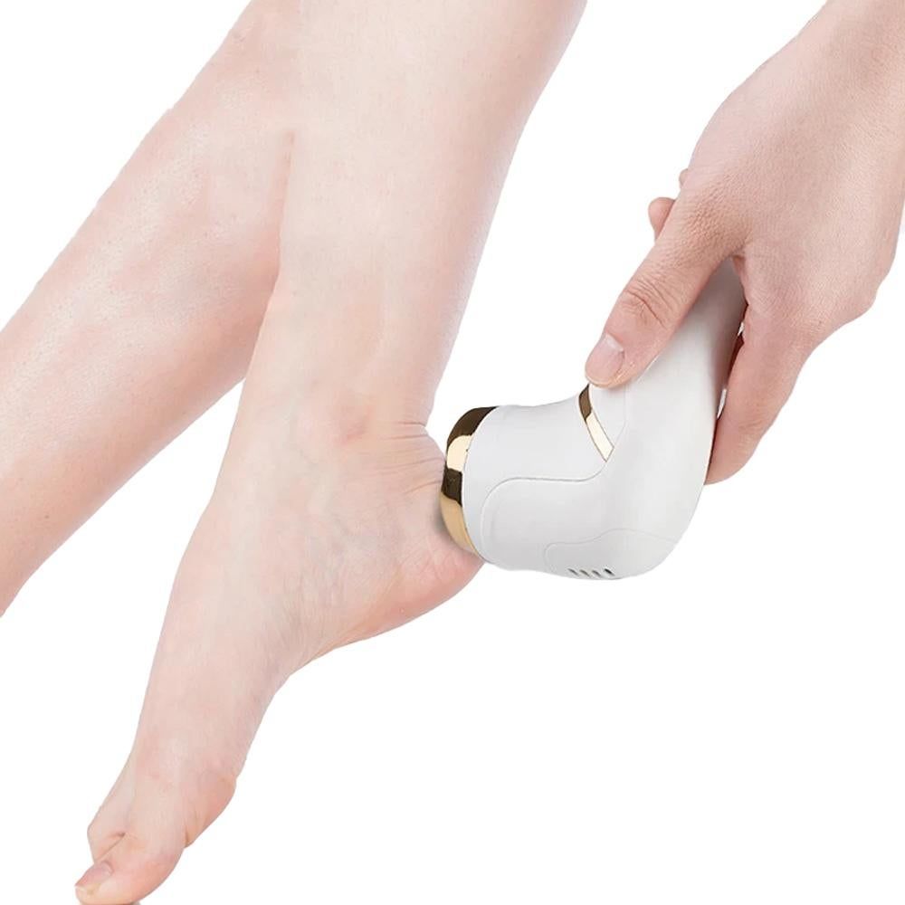 Electric Callus Remover for Feet Water-resistant 2 Speeds Pedicure Kit -White and 12pcs kit V1263-JX-7472-2
